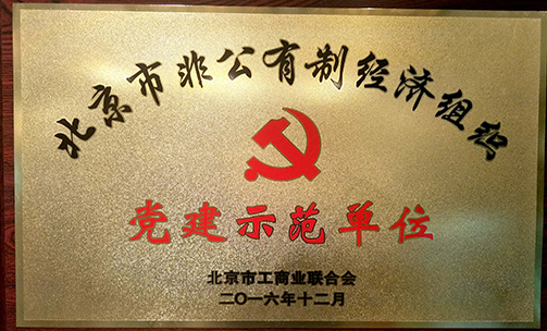 北京非公有制经济组织党建示范单位